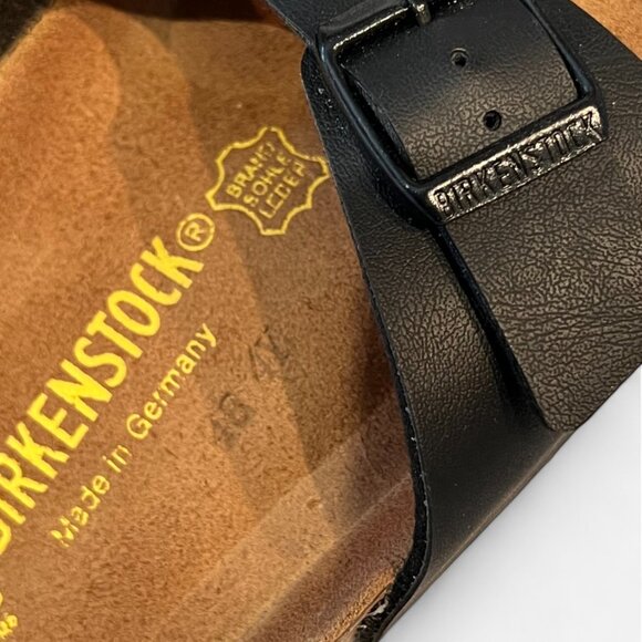 Birkenstock Single Strap Black Sandals, Size 38/Women's 7.5 Excellent Condition - Picture 3 of 9